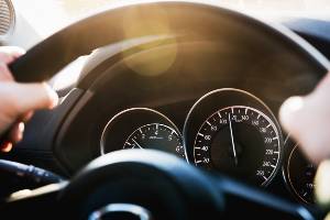 car speedometer speeding